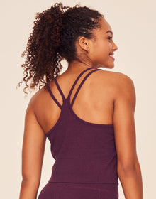 Adore Me Jovie Cotton Lounge Tank in color Cyclo 501 Purple and shape tank