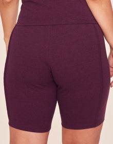 Adore Me Jocelynn Cotton Lounge Biker Shorts in color Cyclo 501 Purple and shape short