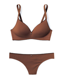 Adore Me Johanna Contour Demi in color Brown Patina and shape demi