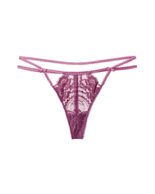 Adore Me Enette G-String in color Grape Kiss and shape g-string