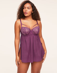 Adore Me Naia in color Grape Kiss and shape babydoll