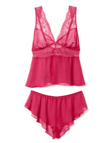 Adore Me Jocie Camisole & Shorts Set in color Virtual Pink and shape pj