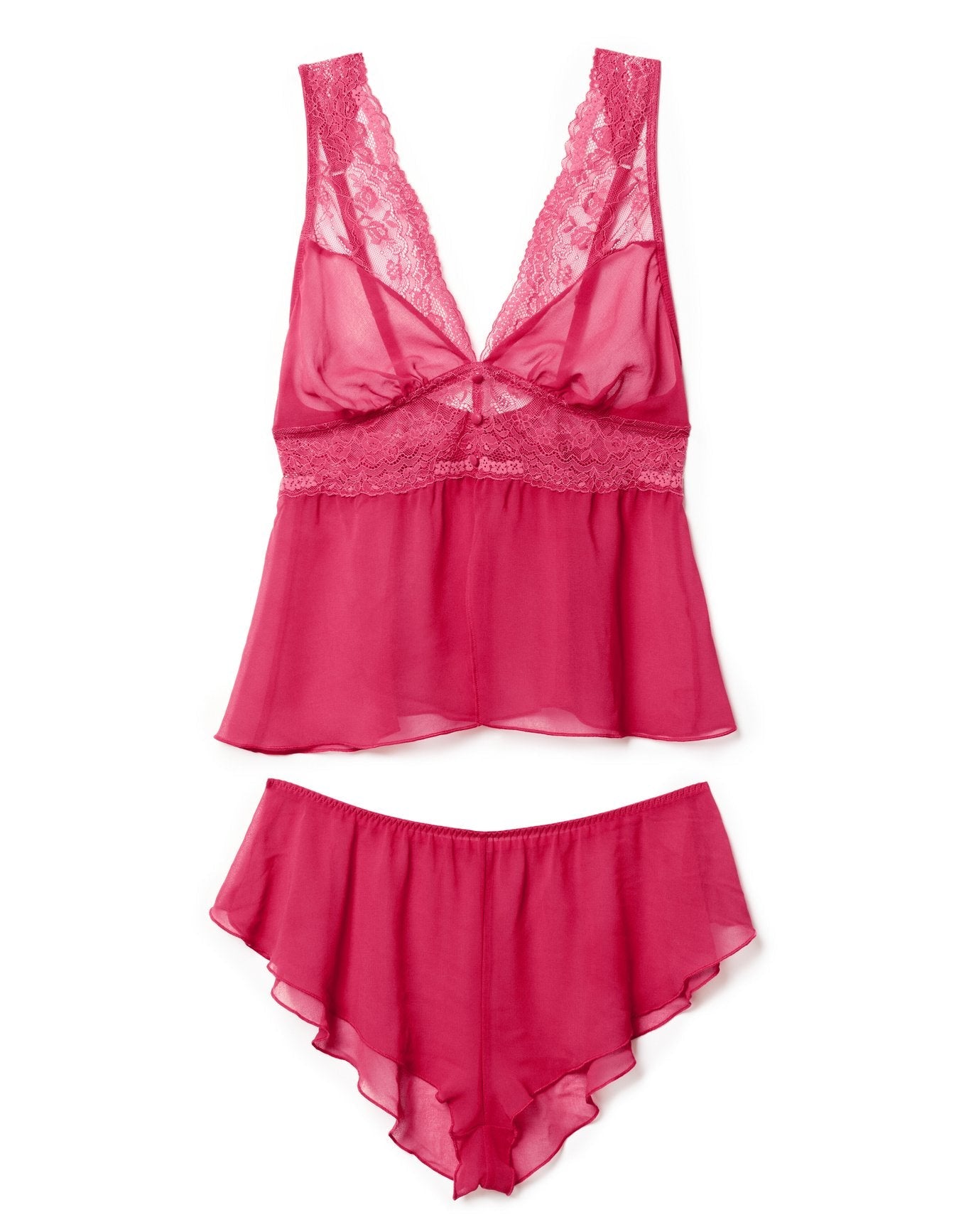 Adore Me Jocie Camisole & Shorts Set in color Virtual Pink and shape pj
