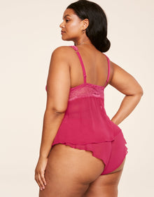 Adore Me Jocie Camisole & Shorts Set in color Virtual Pink and shape pj
