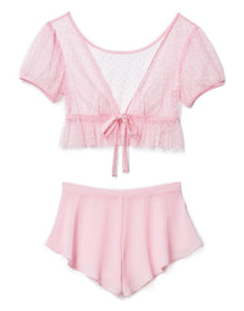 Adore Me Lindy Crop Top & Short Set in color Fairy Tale and shape pj