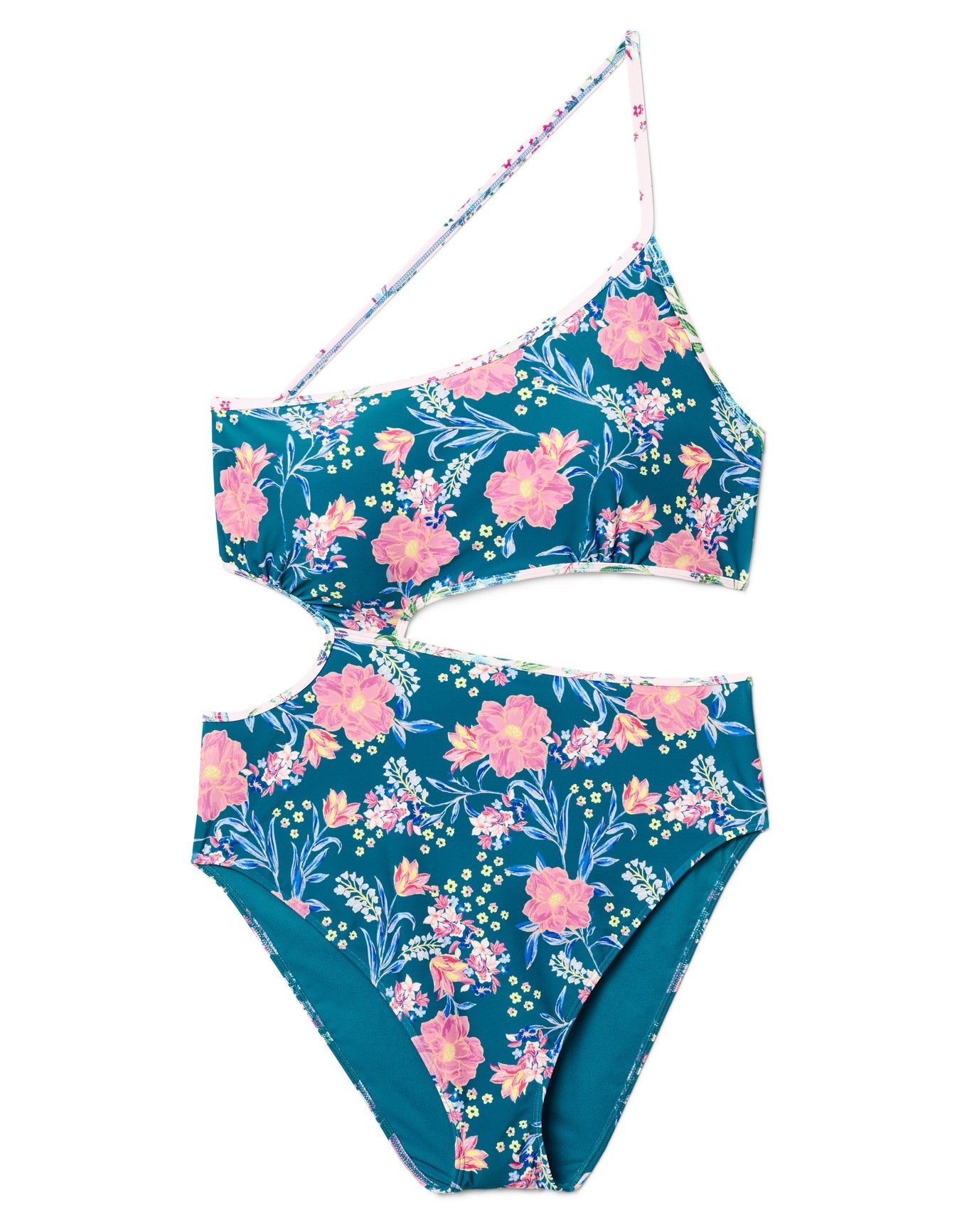 Adore Me Dustin One-Piece in color WELLESLEY FLORAL C1 and shape one piece