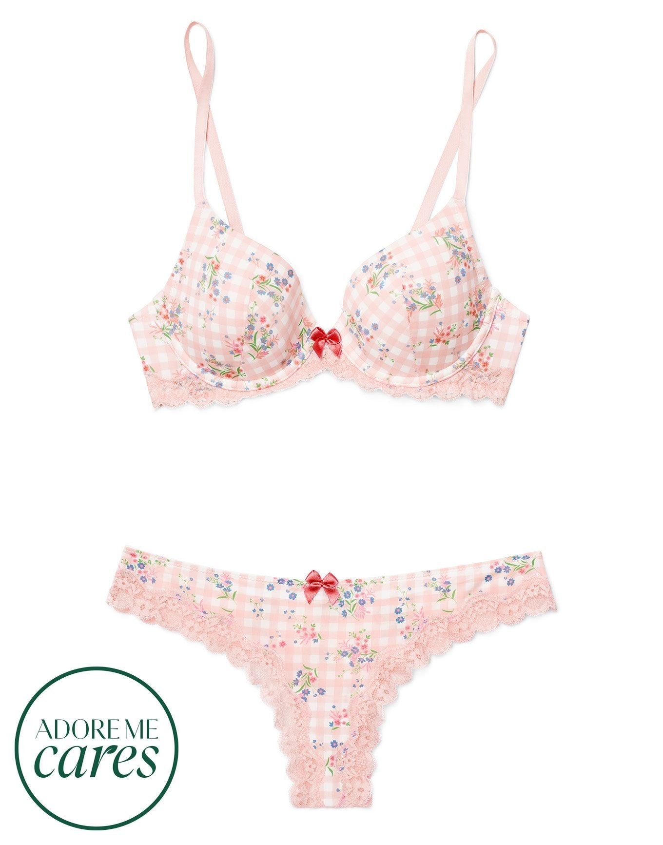 Adore Me Kati Bra in color Rural Charm C01 and shape demi