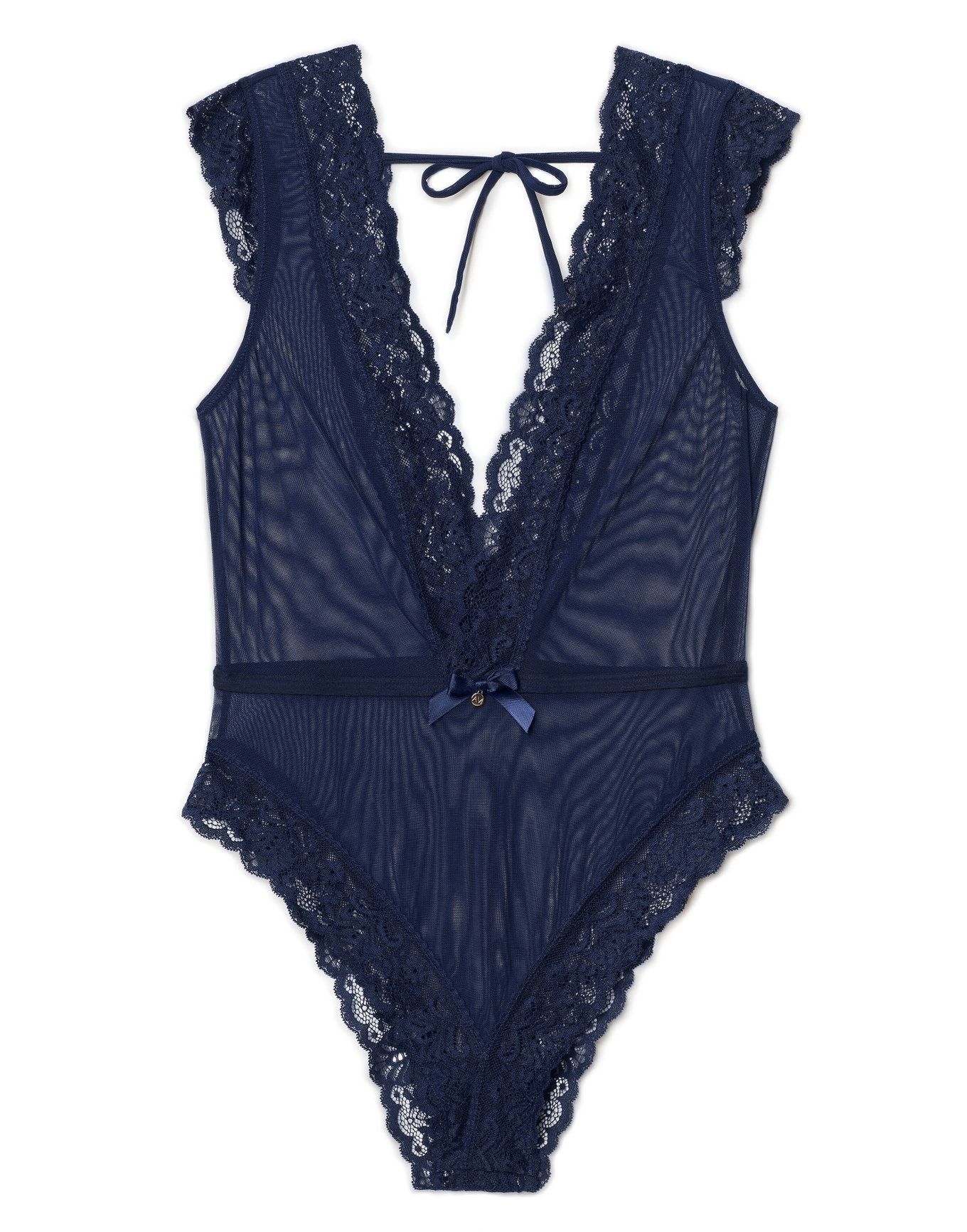 Adore Me Amanda Bodysuit in color Medieval Blue and shape bodysuit