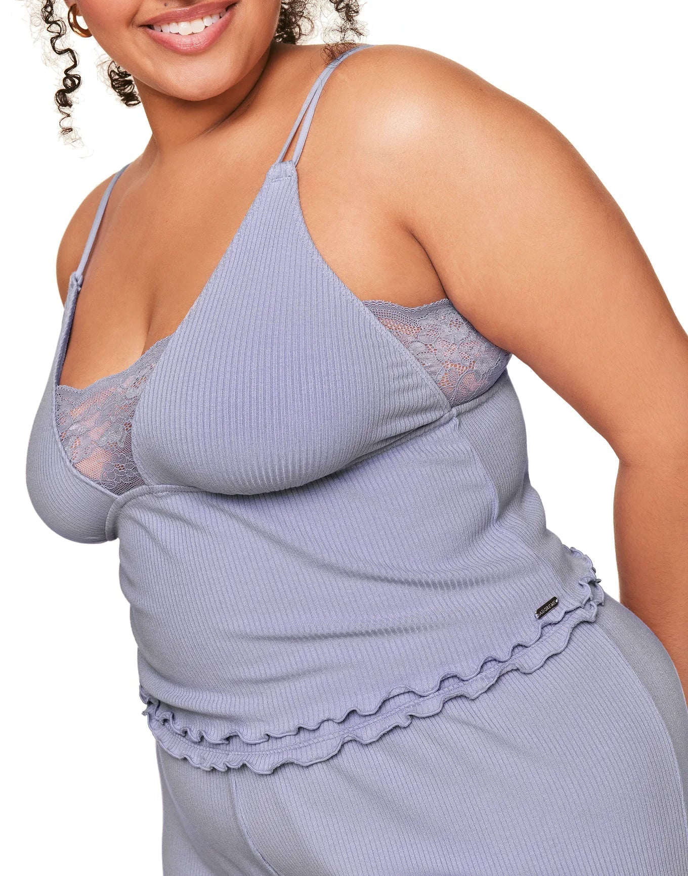 Adore Me Valencia Cami and Pants Set in color Languid Lavender and shape pj