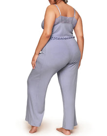 Adore Me Valencia Cami and Pants Set in color Languid Lavender and shape pj