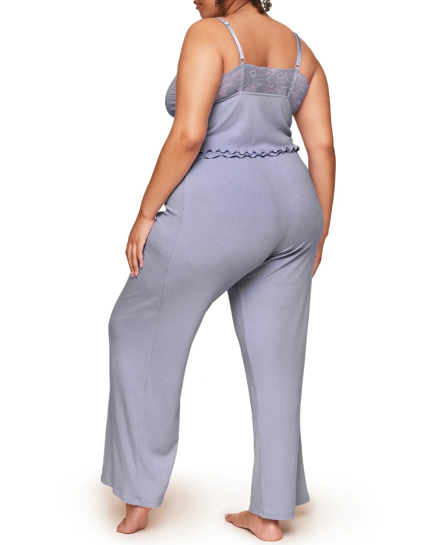 Adore Me Valencia Cami and Pants Set in color Languid Lavender and shape pj