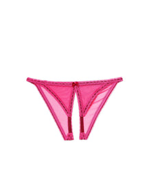 Adore Me Rosalia Crotchless Bikini in color Fuchsia Purple and shape crotchless