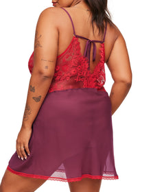 Adore Me Raquel Slip in color True Red and shape slip