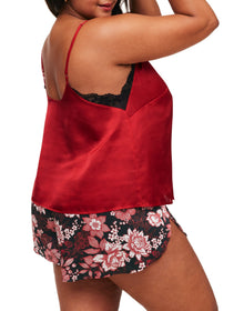 Adore Me Linny Camisole & Shorts Set in color Glamour Blooms C01 and shape pj