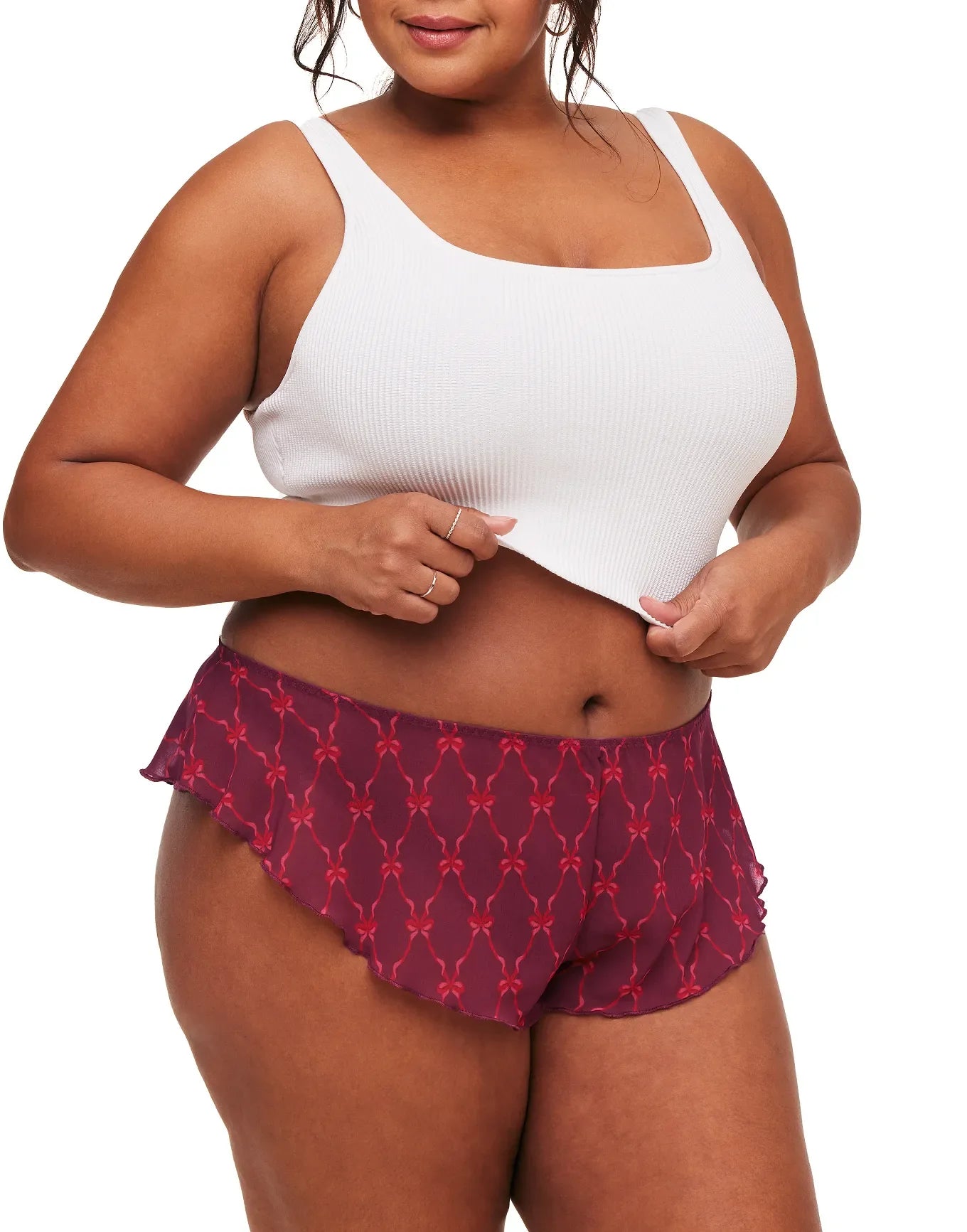 Adore Me Graciela Flutter Panty in color Wrap Me Up C01 and shape cheeky