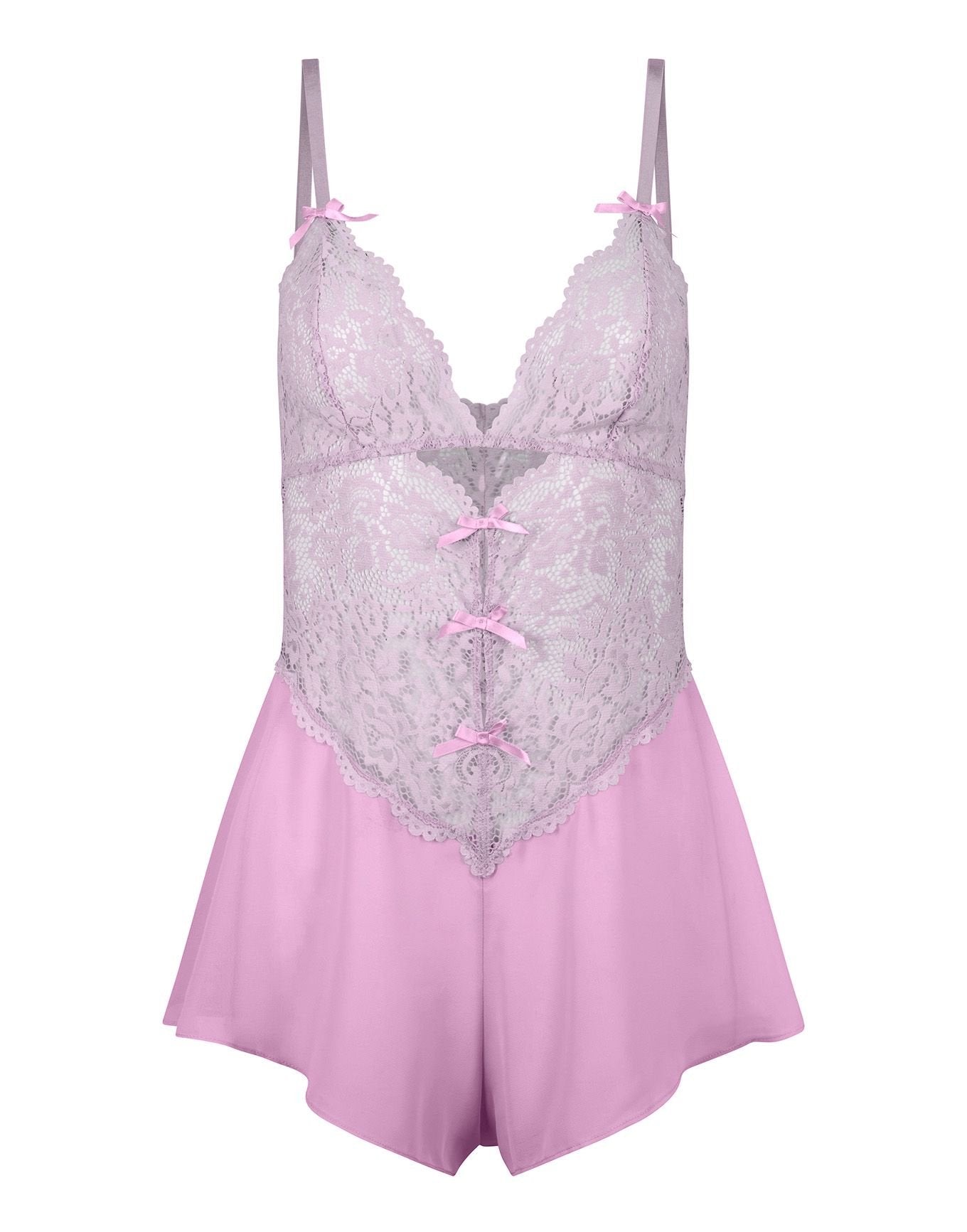 Adore Me Odessa Romper in color Pirouette and shape romper
