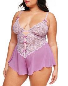 Adore Me Odessa Romper in color Pirouette and shape romper