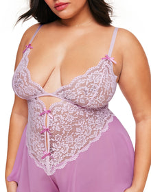 Adore Me Odessa Romper in color Pirouette and shape romper