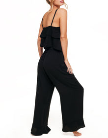 Adore Me Brigita Cami & Pants Set in color Jet Black and shape pj