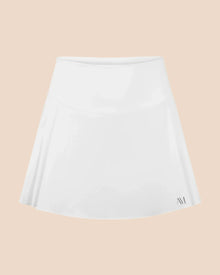 Adore Me Birdie Lotus Active Skort in color Bright White and shape skirt