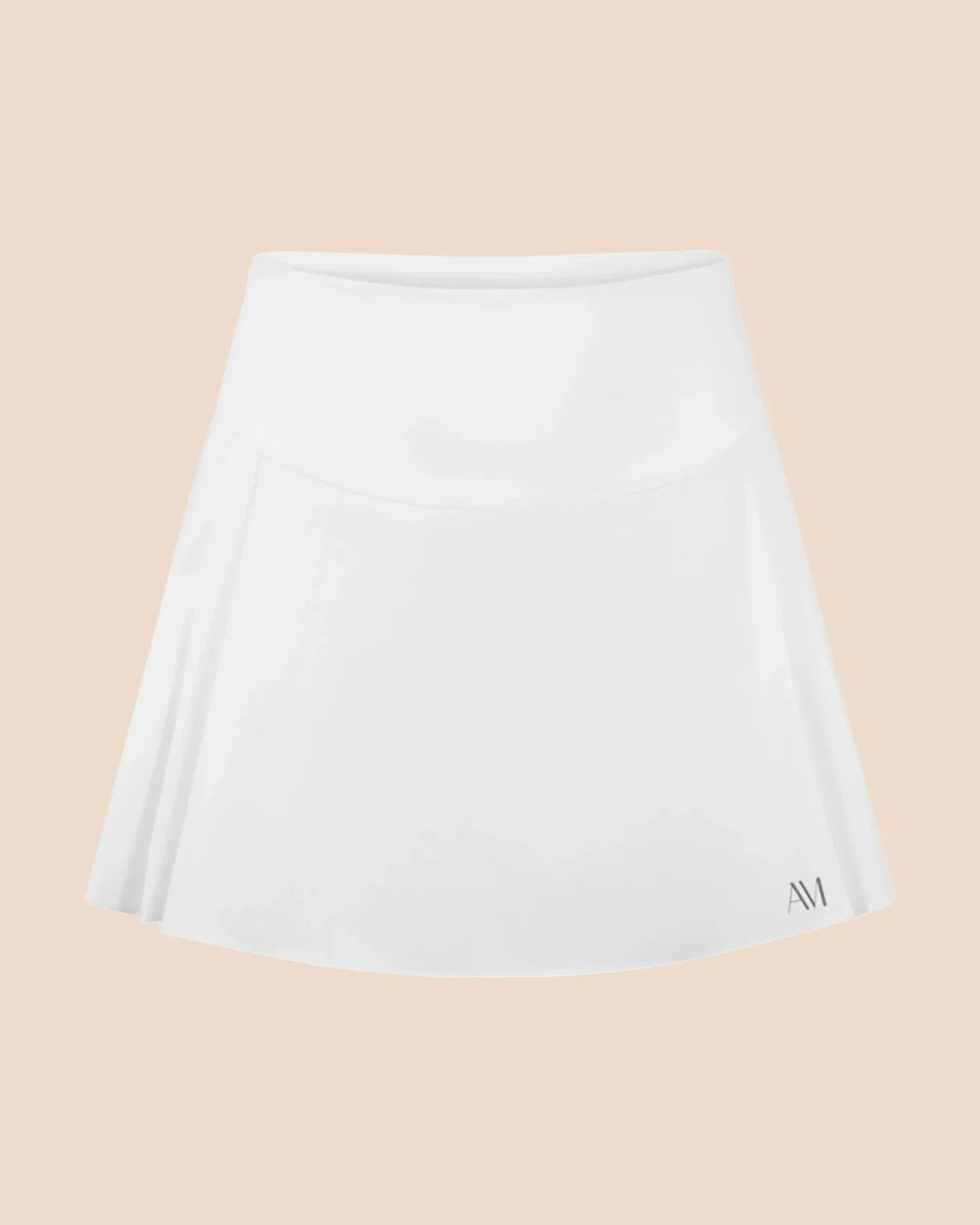 Adore Me Birdie Lotus Active Skort in color Bright White and shape skirt