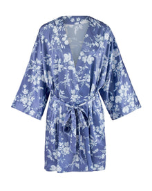 Adore Me Izabella Robe in color Pressed Blooms C02 and shape robe