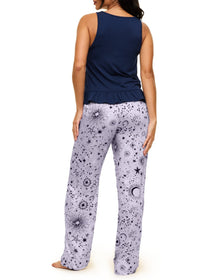 Adore Me Aerys Tank & Pants Set in color Cosmic Dreams C01 and shape pj