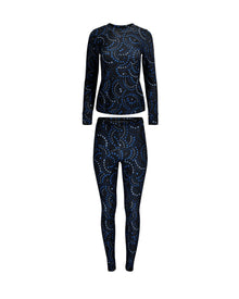 Adore Me Janise Long Sleeve Top & Leggings Set in color Galactic Glam C01 V2 and shape pj