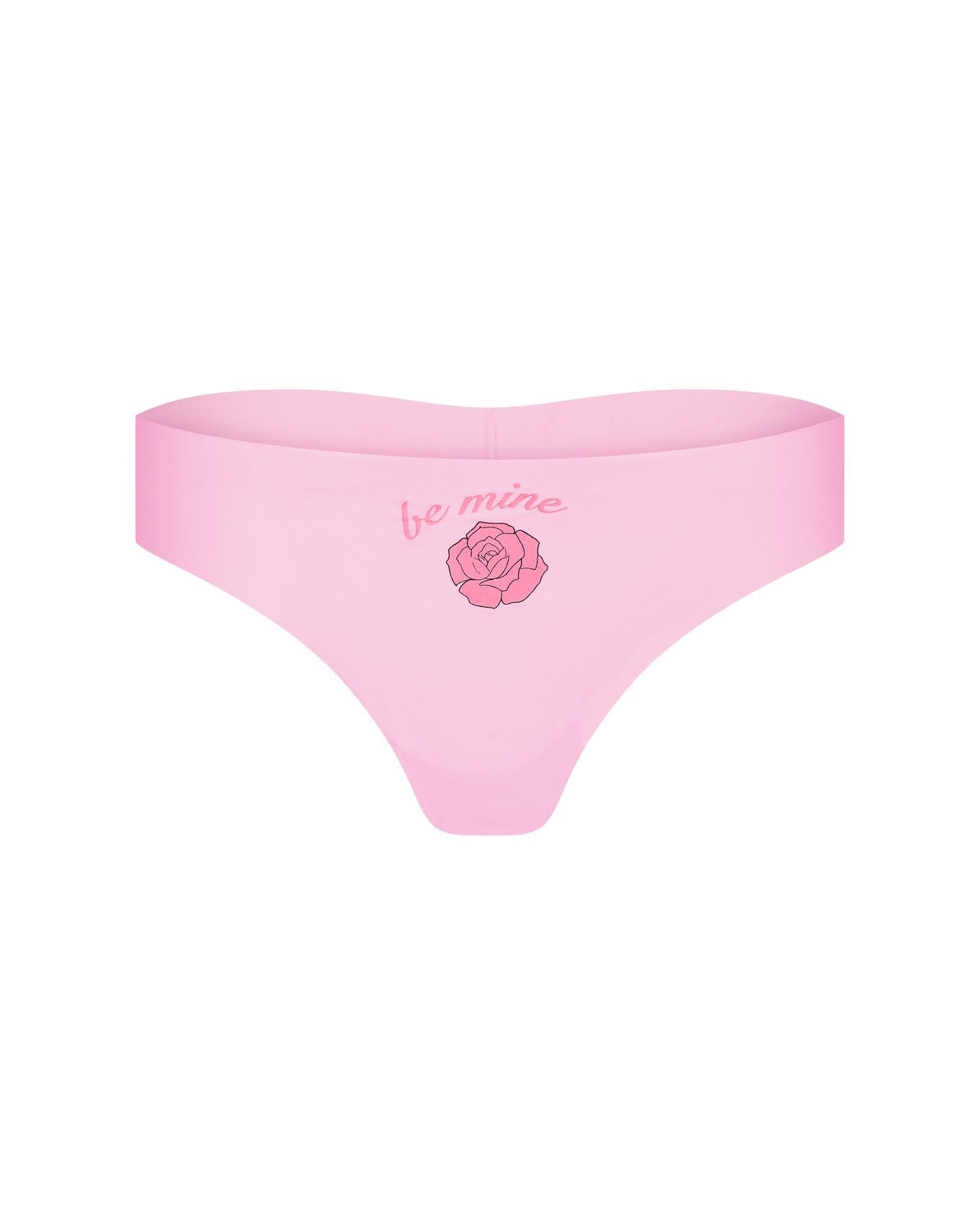 Adore Me Francine Invisible Pack Thong Panty Pack in color MULTI-PWB VDAY PRINT CO3 and shape thong