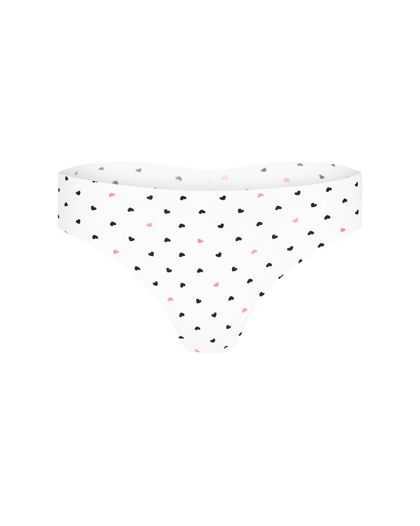 Adore Me Francine Invisible Pack Thong Panty Pack in color MULTI-PWB VDAY PRINT CO3 and shape thong