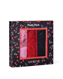 Adore Me Sexy Panty Pack Sexy Panty Pack in color MULTI-PRB SEXY PANTY C01 V2 and shape crotchless