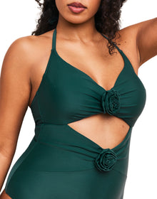 Adore Me Zola One Piece Swimsuit in color June Bug and shape one piece