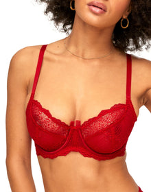 Adore Me Hannalee Unlined Full Coverage in color Barbados Cherry and shape full coverage