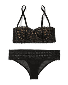 Adore Me Nymphadora Contour Balconette in color Jet Black and shape balconette