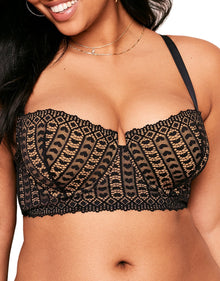Adore Me Nymphadora Contour Balconette in color Jet Black and shape balconette