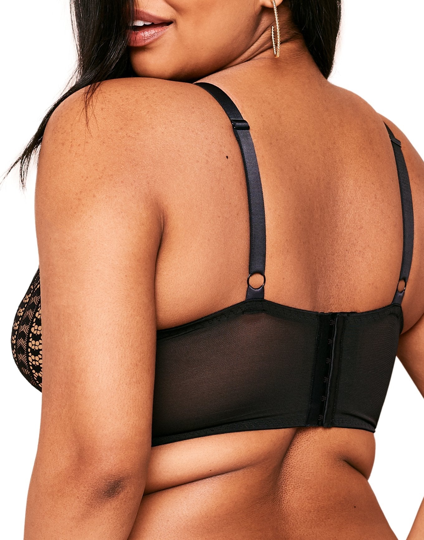 Adore Me Nymphadora Contour Balconette in color Jet Black and shape balconette