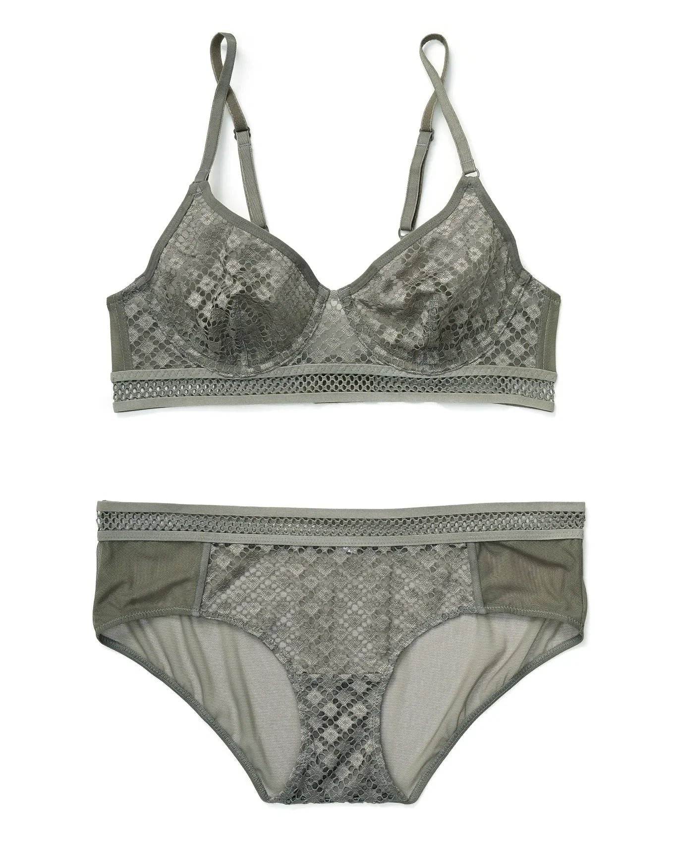 Adore Me Tatum in color Steel Gray and shape full coverage