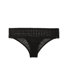 Adore Me Nymphadora Panty in color Jet Black and shape bikini