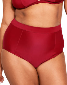 Adore Me Elina in color Rio Red and shape high waisted