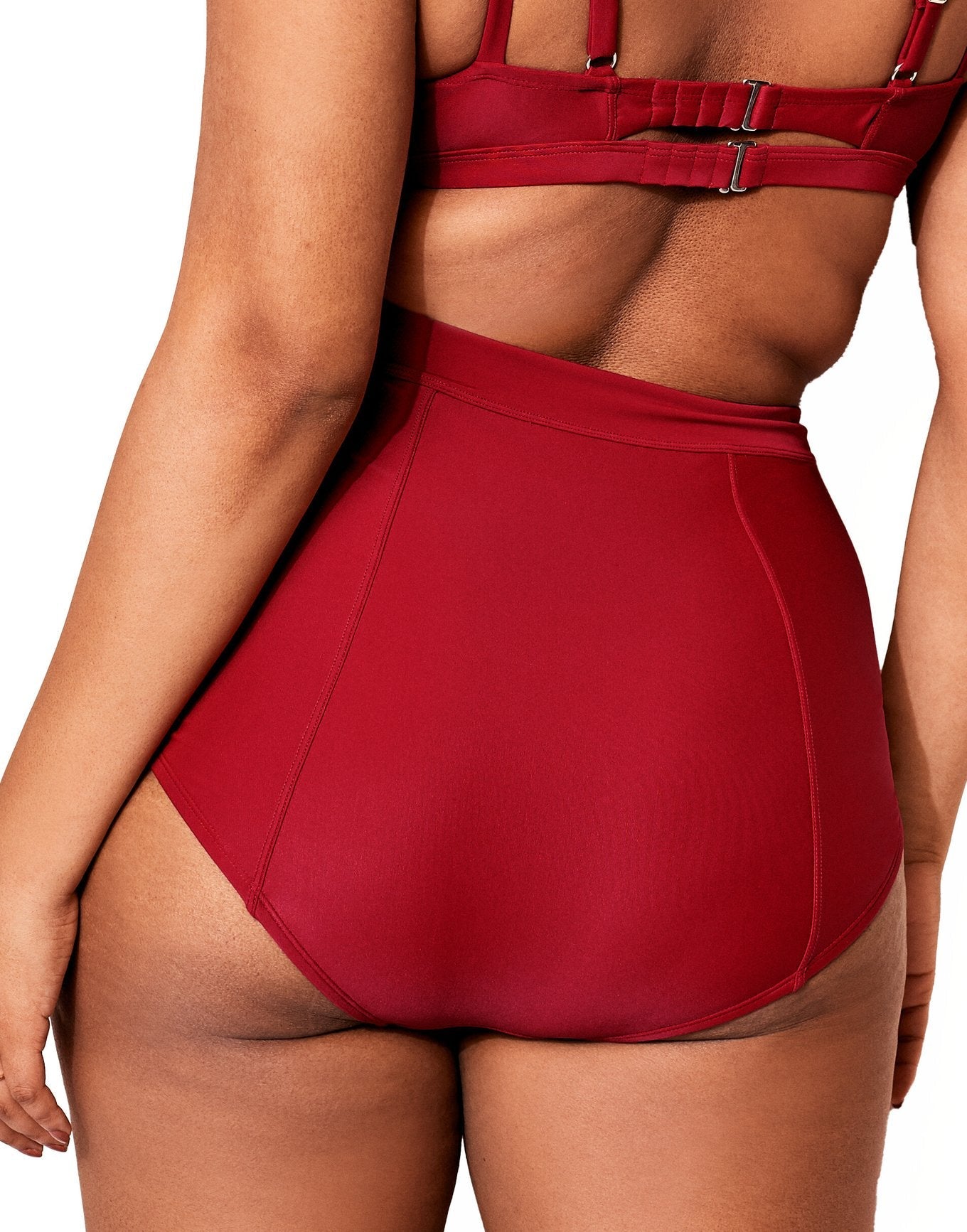 Adore Me Elina in color Rio Red and shape high waisted