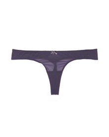Adore Me Ella Thong in color Gothic Grape and shape thong