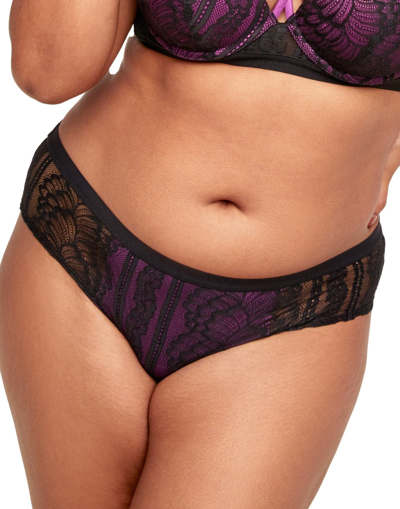 Adore Me Sparrow Cheeky in color Jet Black and shape cheeky