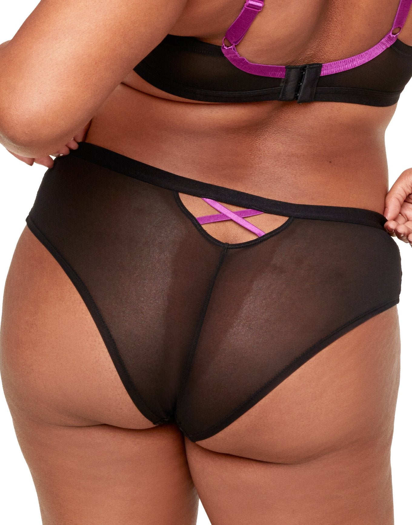 Adore Me Sparrow Cheeky in color Jet Black and shape cheeky