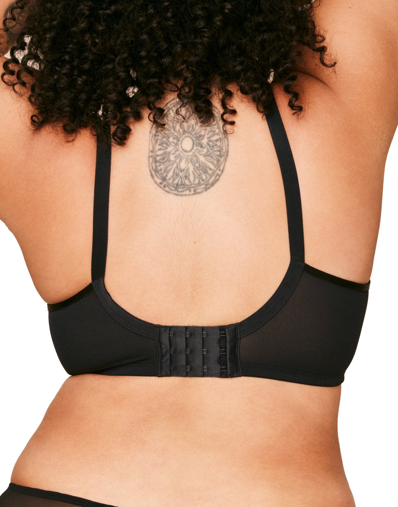 Adore Me Enora Nursing Unlined Bralette in color Jet Black and shape bralette