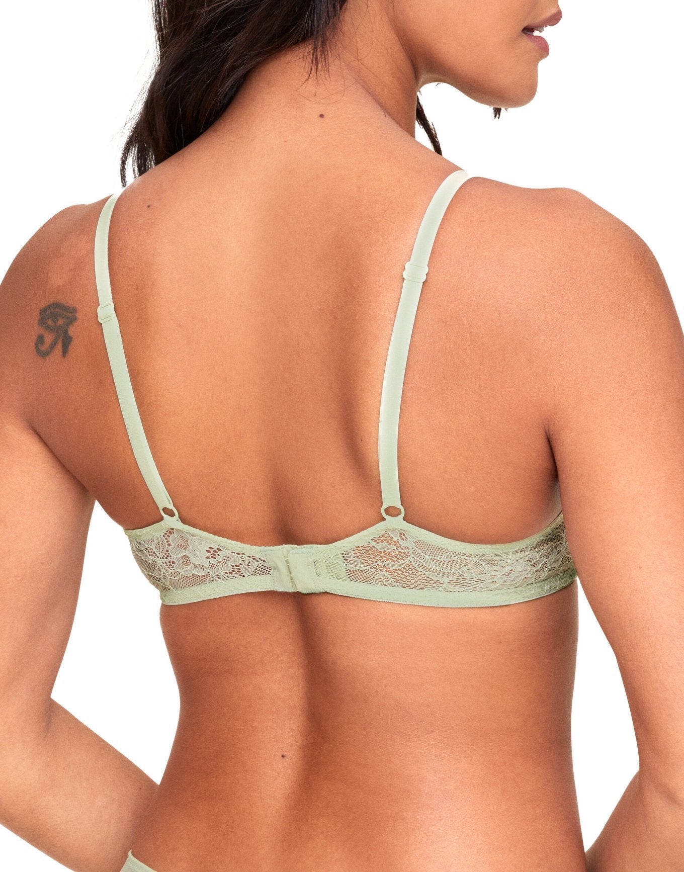 Adore Me Roxana Unlined Demi in color Celadon Green and shape demi