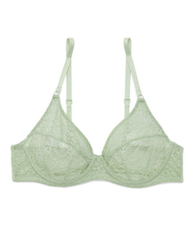 Adore Me Roxana Unlined Demi in color Celadon Green and shape demi