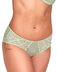 Adore Me Roxana Hipster Panty in color Celadon Green and shape hipster