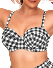 Adore Me Vivien Bra in color Gingham C02 and shape two piece