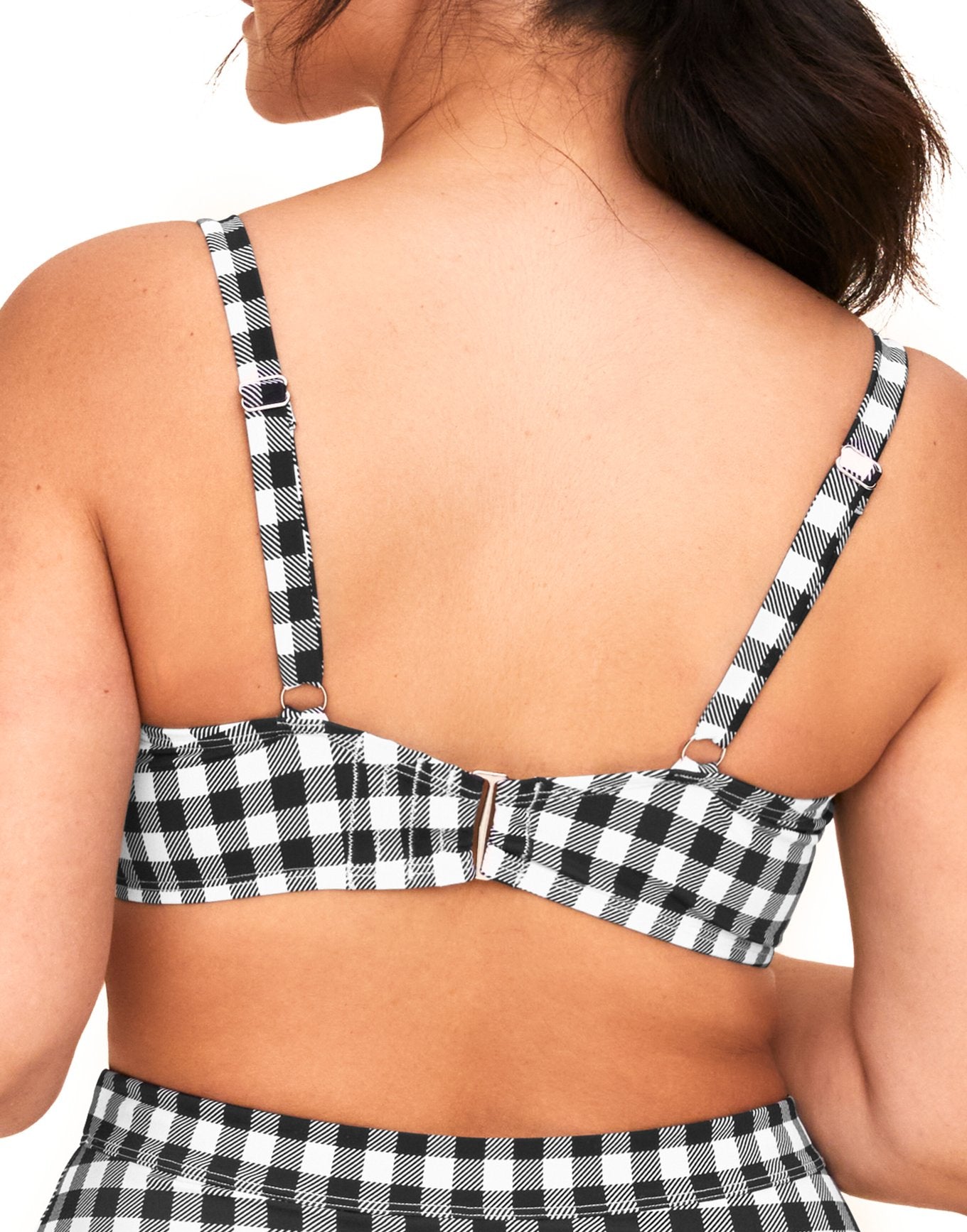 Adore Me Vivien Bra in color Gingham C02 and shape two piece