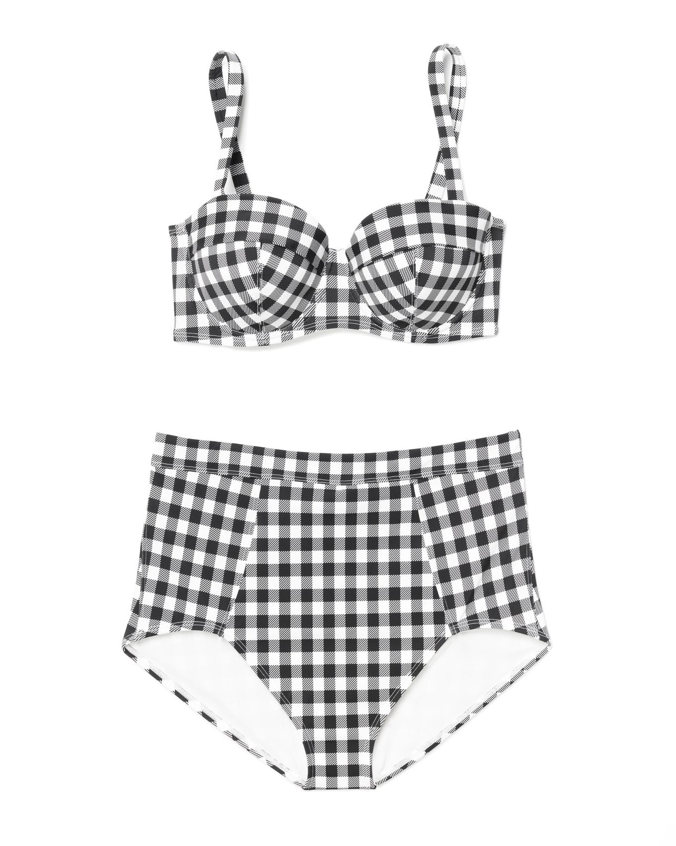 Adore Me Vivien Bra in color Gingham C02 and shape two piece